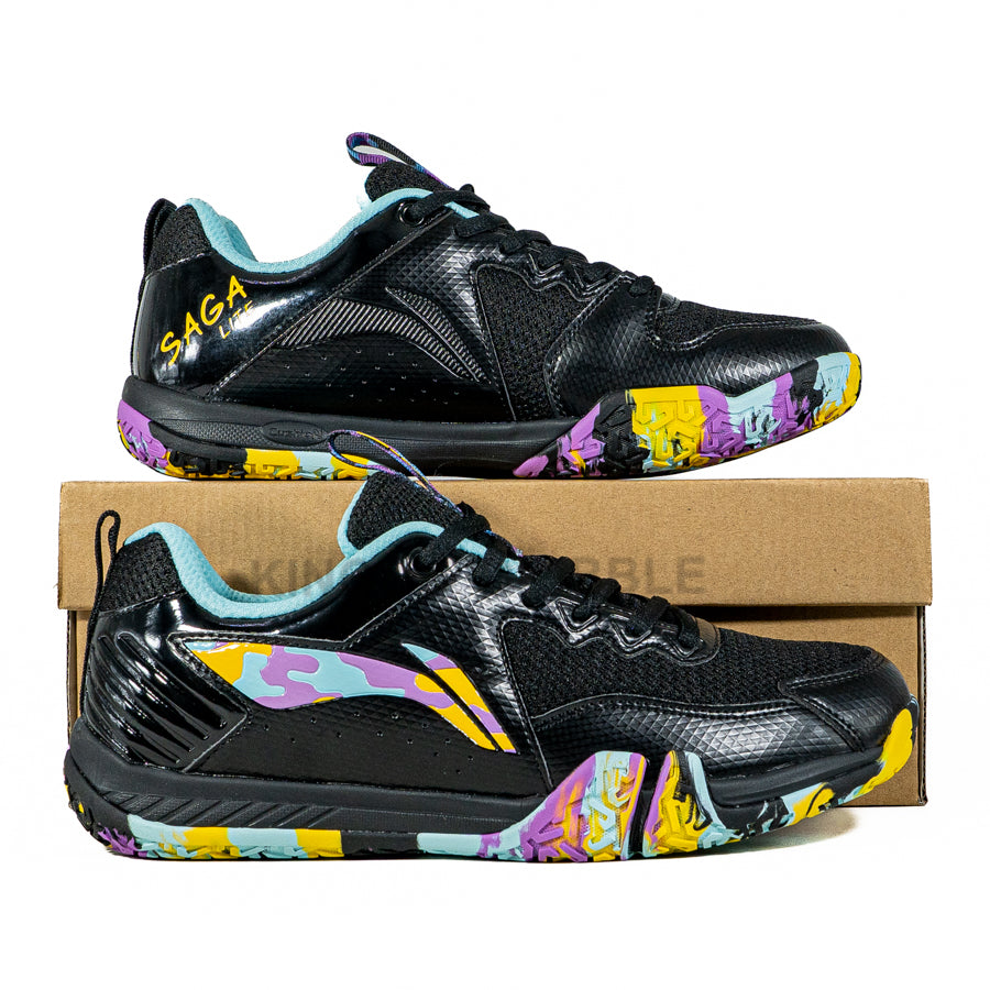 KING OF DRIBBLE Sepatu Badminton/Bulu Tangkis Li-Ning Saga Lite 9 AYTU027-8 Original