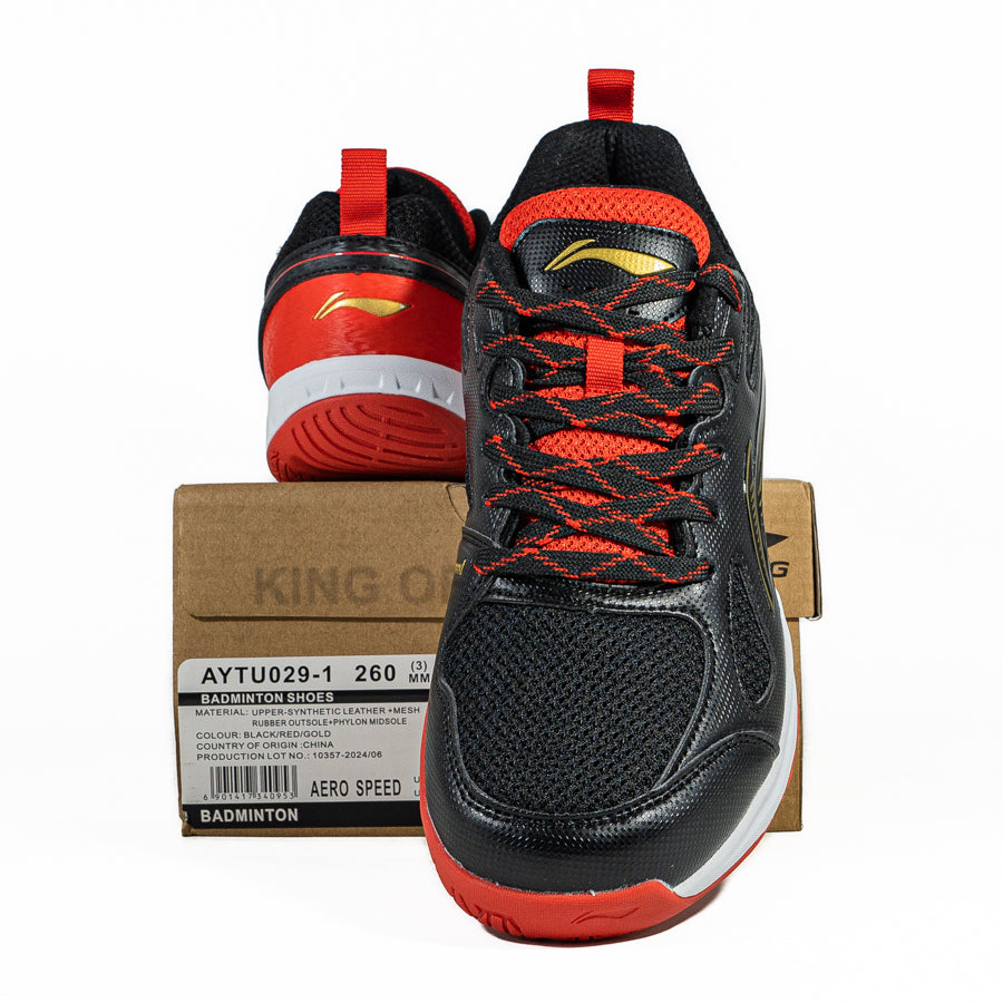 KING OF DRIBBLE Sepatu Badminton/Bulu Tangkis Li-Ning Aero Speed AYTU029-1 Original