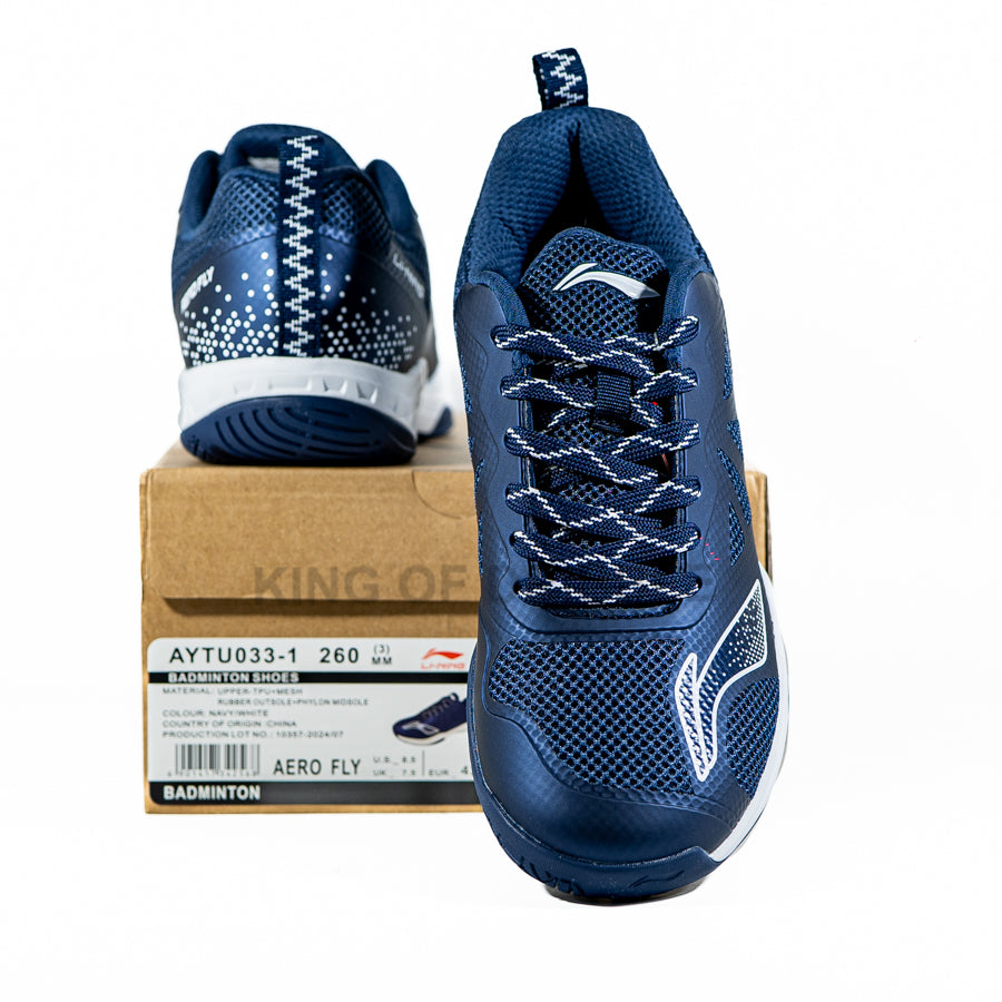 KING OF DRIBBLE Sepatu Badminton/Bulu Tangkis Li-Ning Aero Fly AYTU033-1 Original