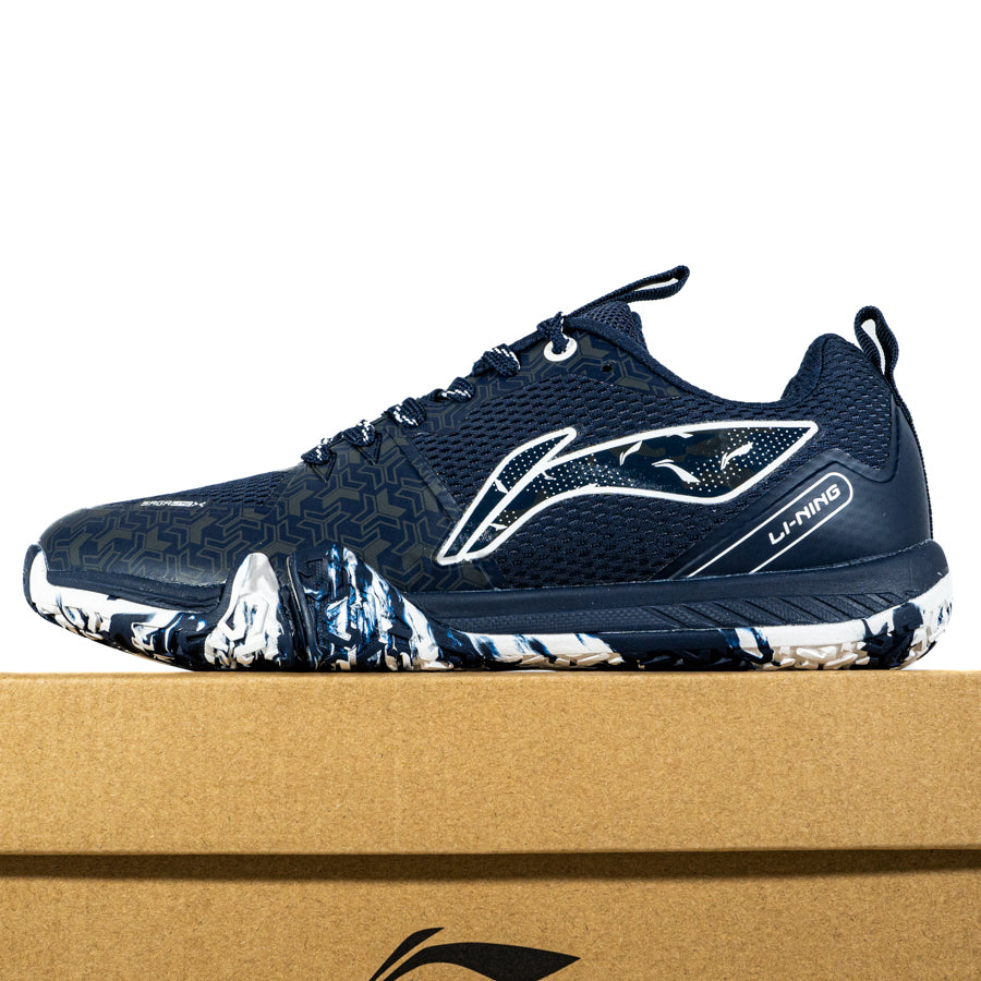 KING OF DRIBBLE Sepatu Badminton/Bulu Tangkis Li-Ning Saga Lite X AYTU037-2 Original