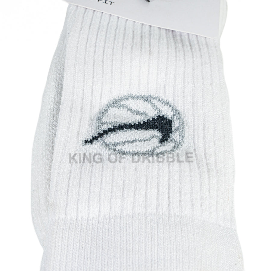KING OF DRIBBLE Kaos Kaki Basket Nike Crew Everyday Basketball (3 Pairs) DA2123-100 Original