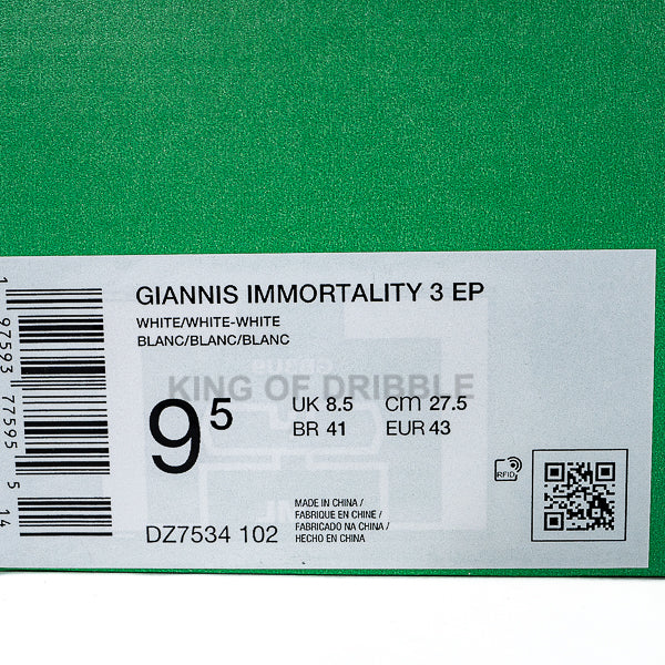Sepatu Basket Nike Giannis Immortality 3 EP DZ7534-102 Original BNIB