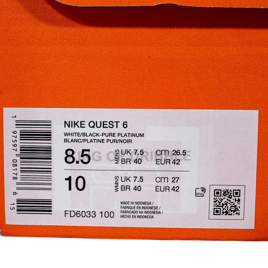 Sepatu Running/Lari Nike Quest 6 FD6033-100 Original BNIB