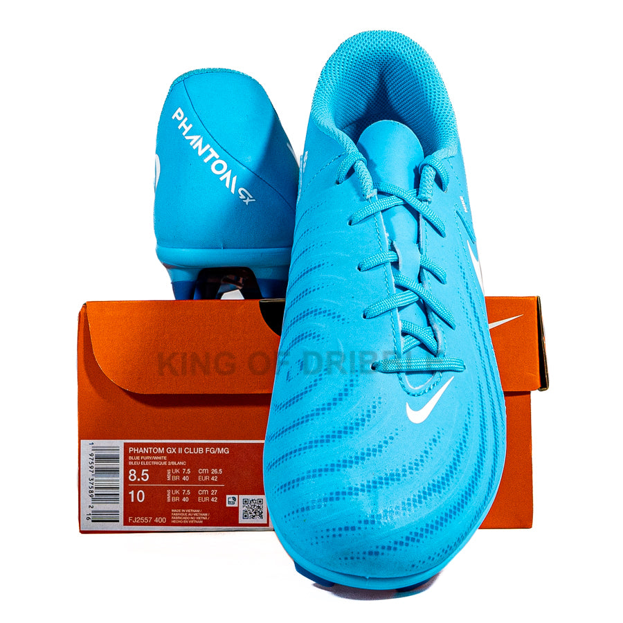 KING OF DRIBBLE Sepatu Bola Nike Phantom GX 2 Club FG/MG FJ2557-400 Original