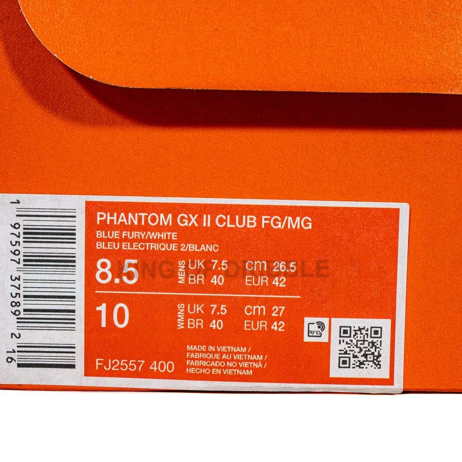 KING OF DRIBBLE Sepatu Bola Nike Phantom GX 2 Club FG/MG FJ2557-400 Original