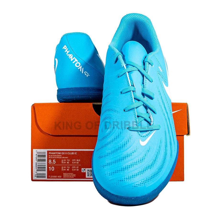 KING OF DRIBBLE Sepatu Futsal Nike Phantom GX II Club IC FJ2568-400 Original