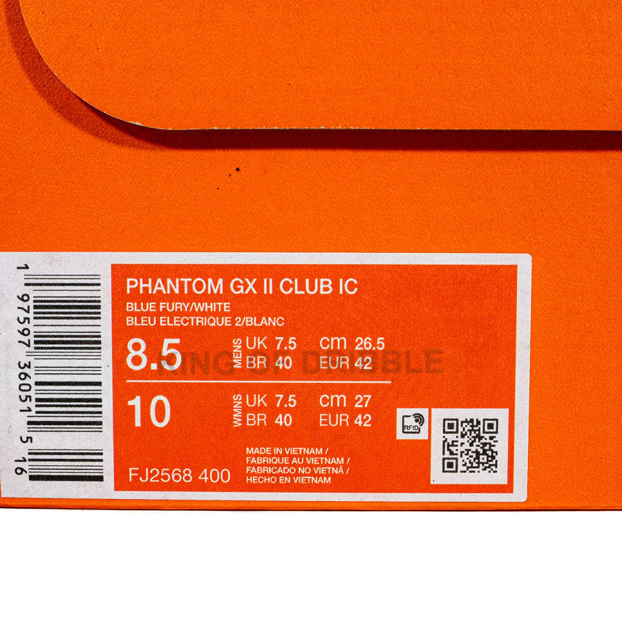 KING OF DRIBBLE Sepatu Futsal Nike Phantom GX II Club IC FJ2568-400 Original