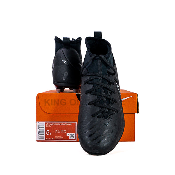 KING OF DRIBBLE Sepatu Bola Anak Nike JR Phantom Luna II Club FG/MG FJ2601-001 Original