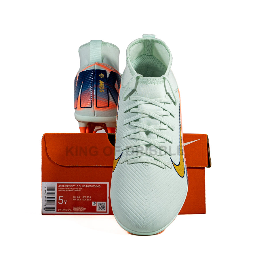 KING OF DRIBBLE Sepatu Bola Anak Nike JR Superfly 10 Club MDS FG/MG FZ1609-300 Original