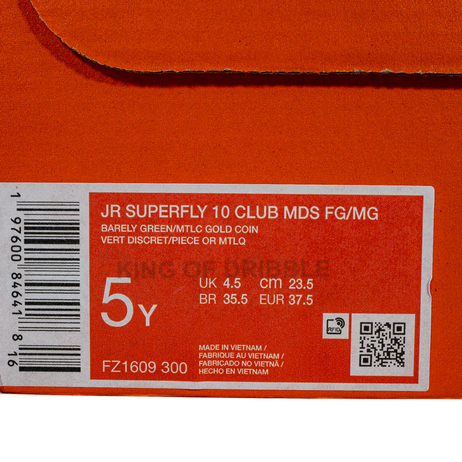 KING OF DRIBBLE Sepatu Bola Anak Nike JR Superfly 10 Club MDS FG/MG FZ1609-300 Original