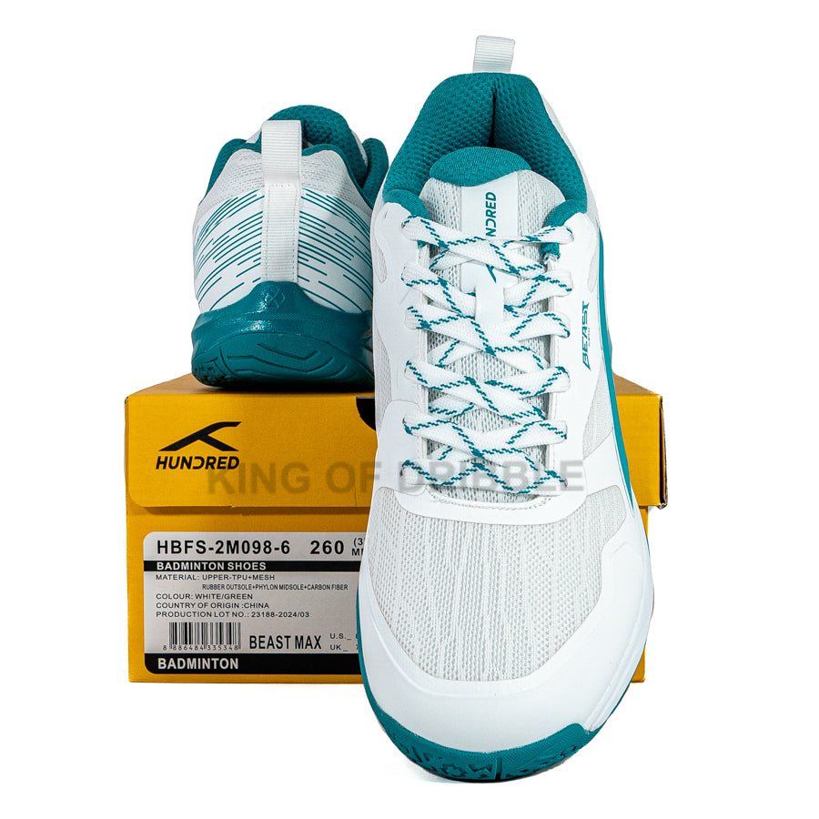 KING OF DRIBBLE Sepatu Badminton/Bulu Tangkis Hundred Beast Max HBFS-2M098-6 Original