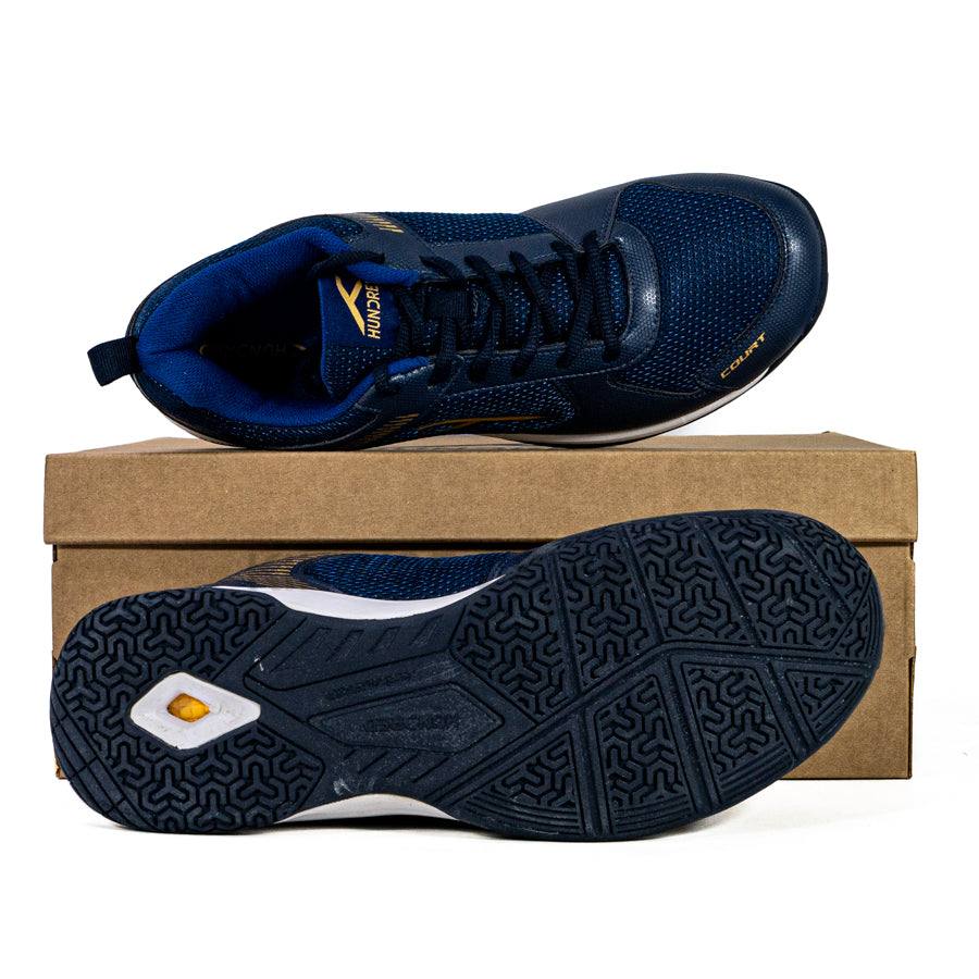 KING OF DRIBBLE Sepatu Badminton/Bulu Tangkis Hundred Court HBFS-3M001-3 Original