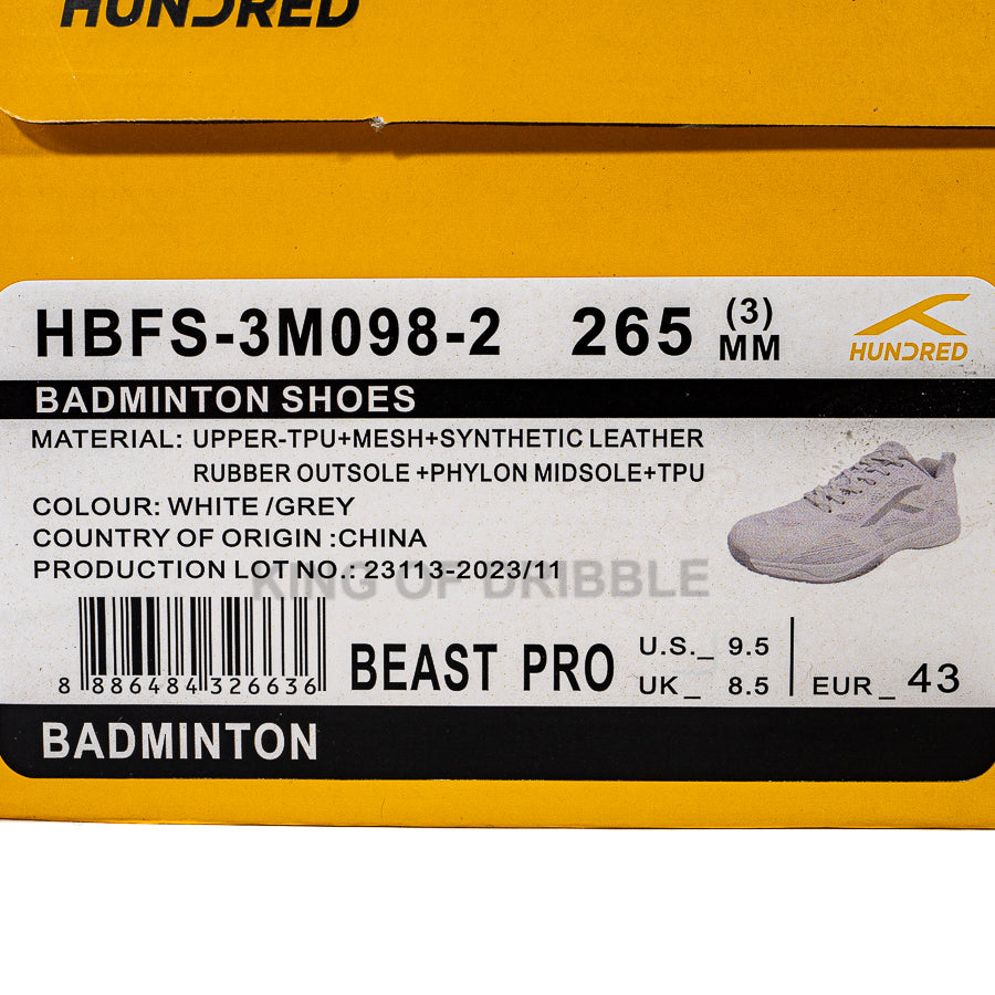 KING OF DRIBBLE Sepatu Badminton/Bulu Tangkis Hundred Beast Pro HBFS-3M098-2 Original