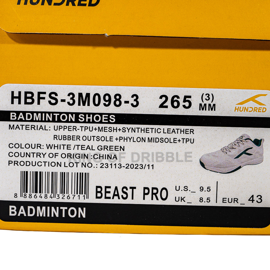 KING OF DRIBBLE Sepatu Badminton/Bulu Tangkis Hundred Beast Pro HBFS-3M098-3 Original