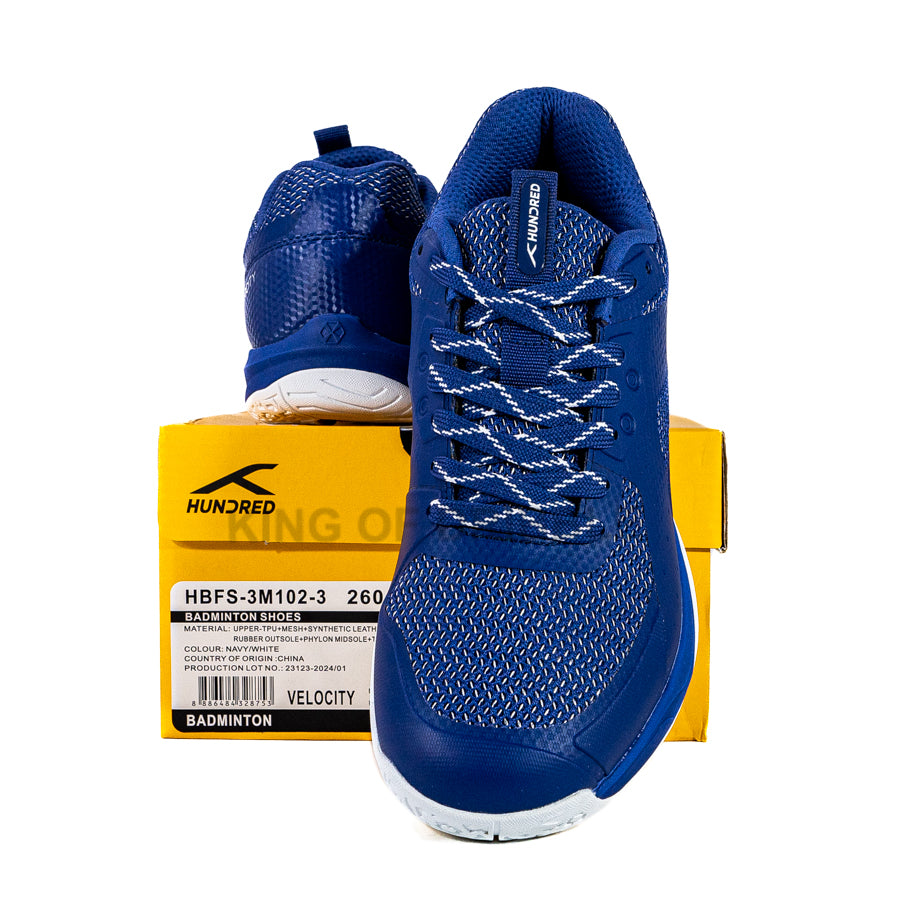 KING OF DRIBBLE Sepatu Badminton/Bulu Tangkis Hundred Velocity HBFS-3M102-3 Original BNIB