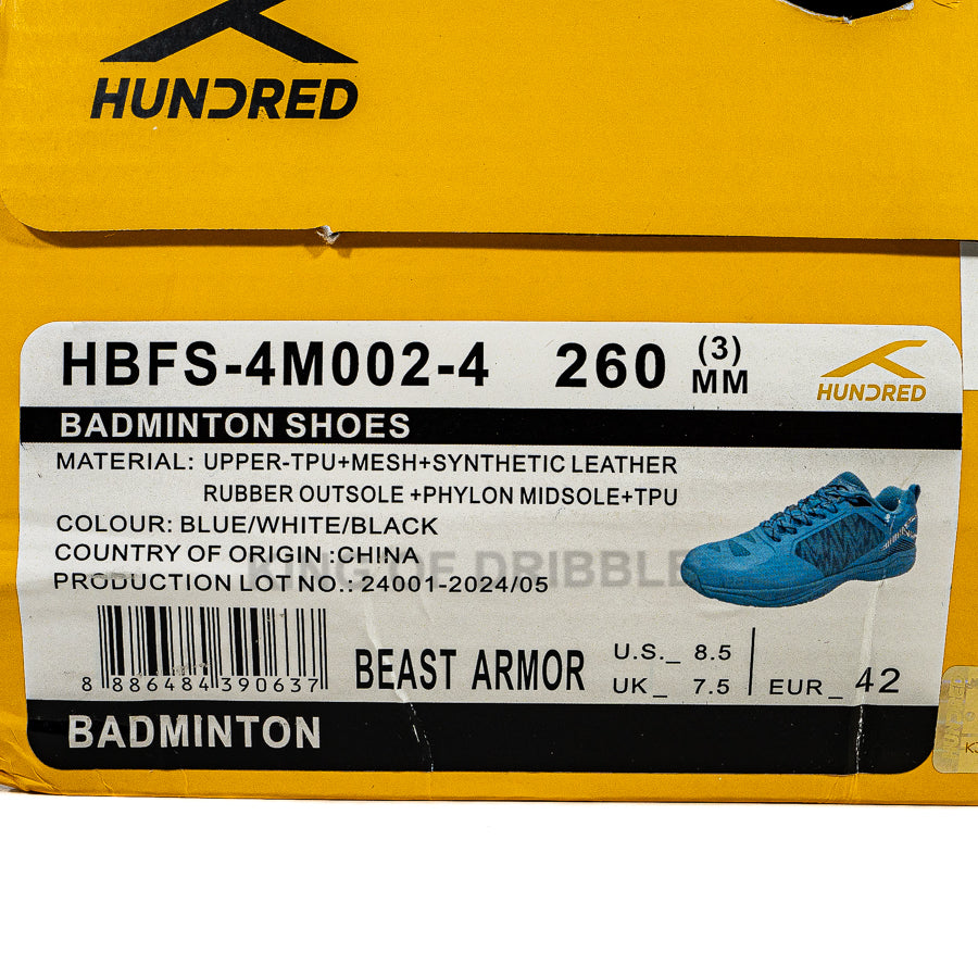 KING OF DRIBBLE Sepatu Badminton/Bulu Tangkis Hundred Beast Armor HBFS-4M002-4 Original