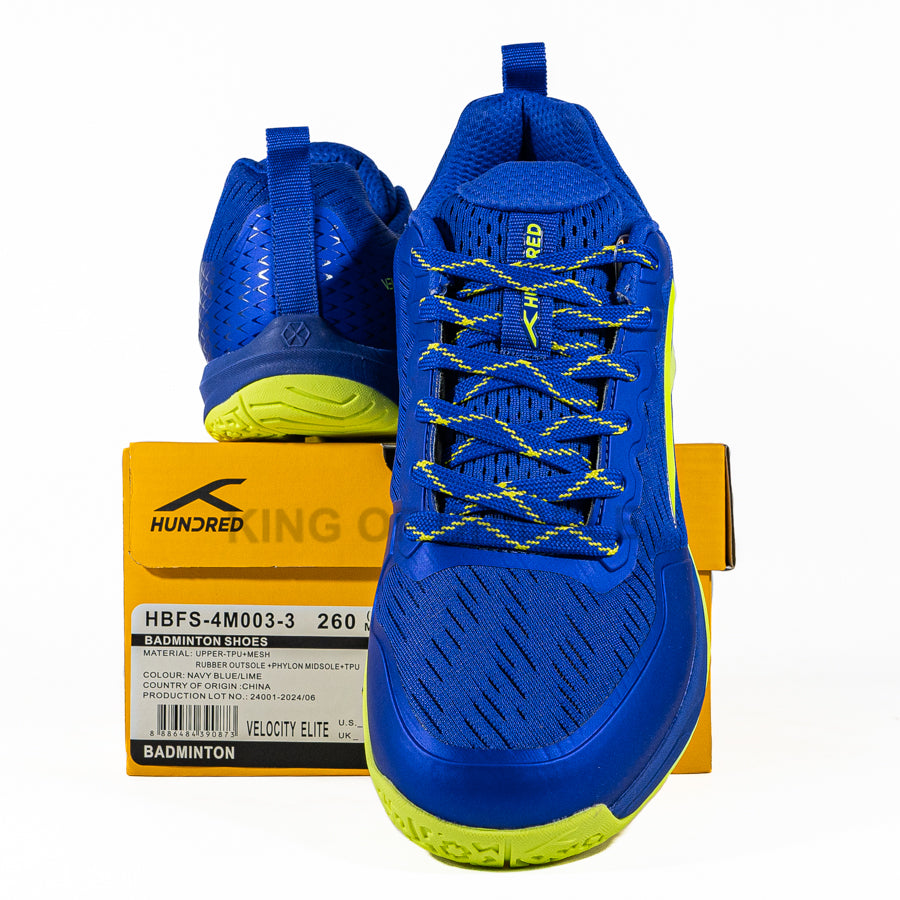 KING OF DRIBBLE Sepatu Badminton/Bulu Tangkis Hundred Velocity Elite HBFS-4M003-3 Original