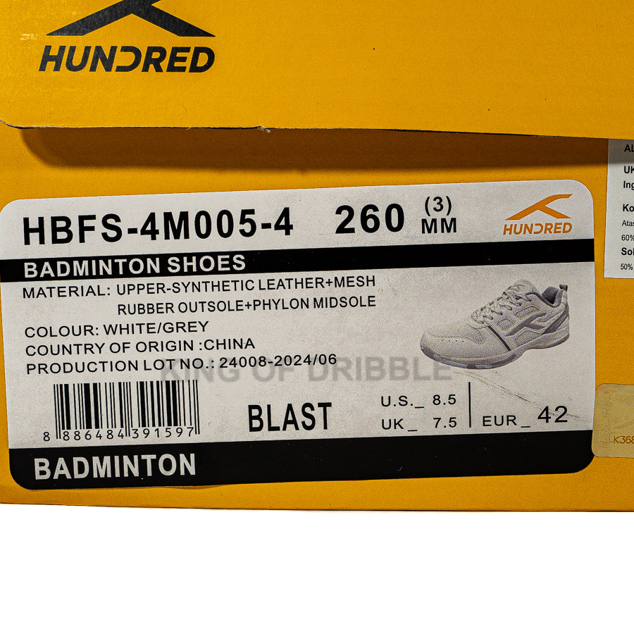 KING OF DRIBBLE Sepatu Badminton/Bulu Tangkis Hundred Blast HBFS-4M005-4 Original