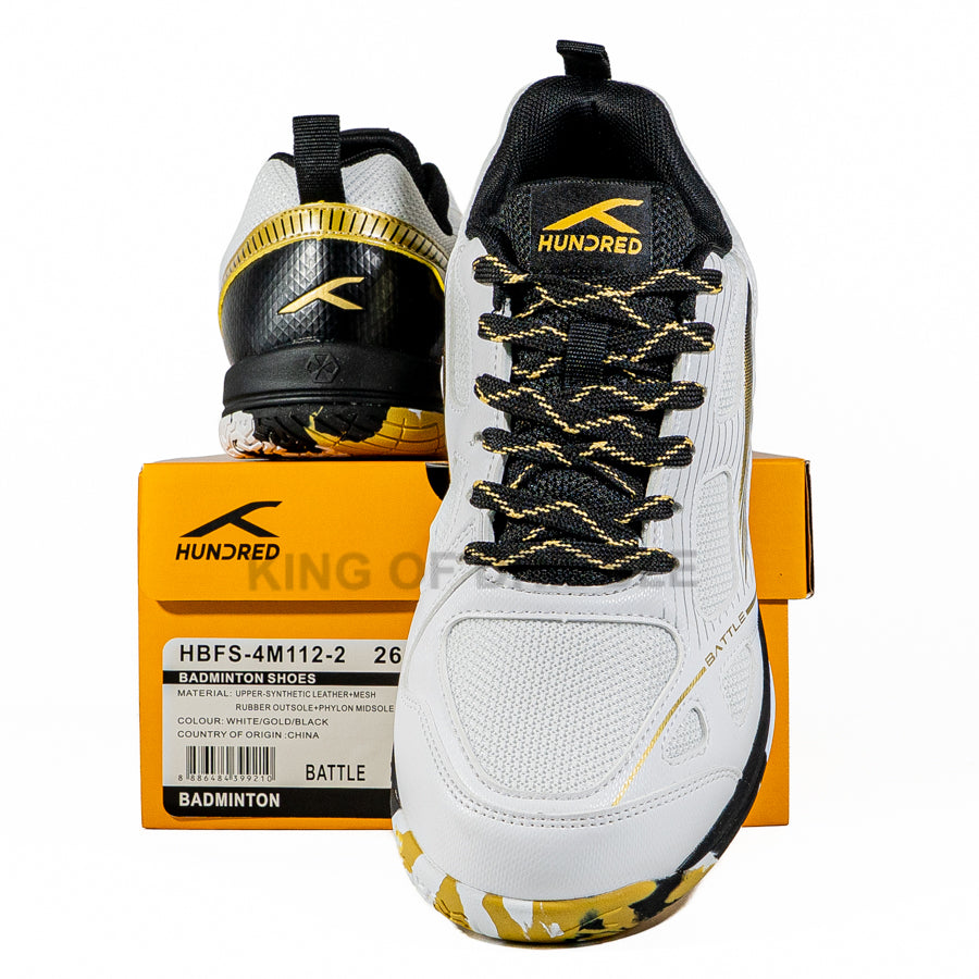 KING OF DRIBBLE Sepatu Badminton/Bulu Tangkis Hundred Battle HBFS-4M112-2 Original