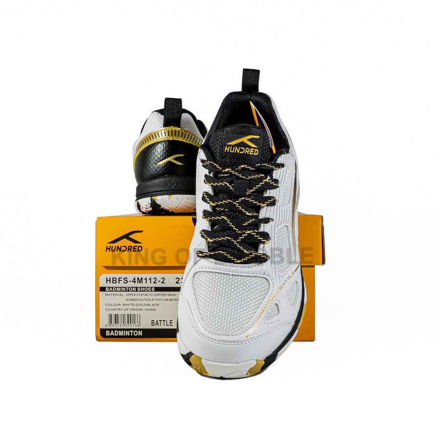 KING OF DRIBBLE Sepatu Badminton/Bulu Tangkis Anak Hundred Battle HBFS-4M112-2 Original