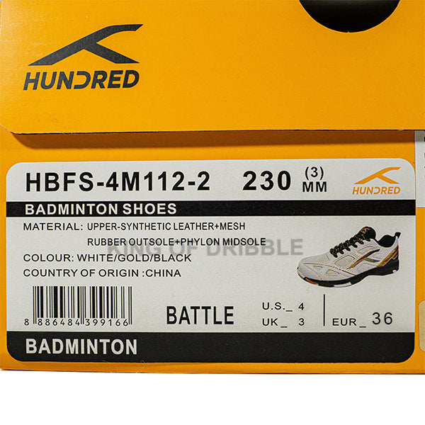 KING OF DRIBBLE Sepatu Badminton/Bulu Tangkis Anak Hundred Battle HBFS-4M112-2 Original