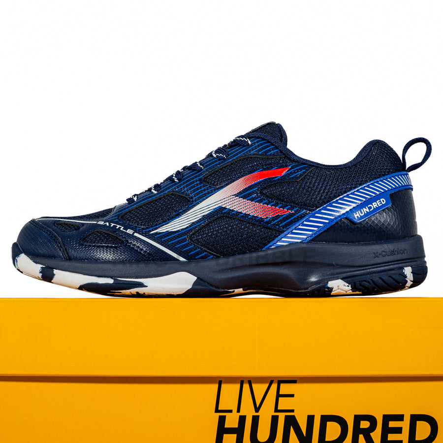 KING OF DRIBBLE Sepatu Badminton/Bulu Tangkis Hundred Battle HBFS-4M112-3 Original