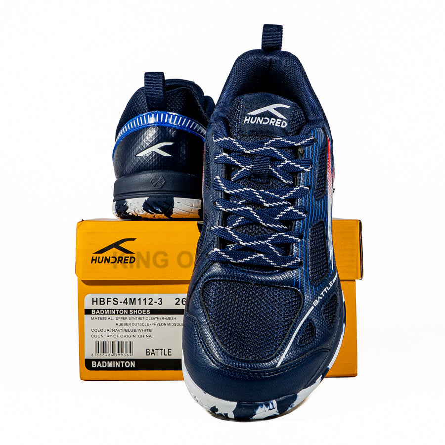 KING OF DRIBBLE Sepatu Badminton/Bulu Tangkis Hundred Battle HBFS-4M112-3 Original