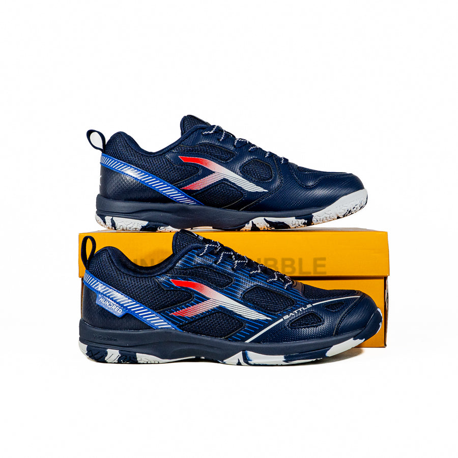 KING OF DRIBBLE Sepatu Badminton/Bulu Tangkis Anak Hundred Battle HBFS-4M112-3 Original