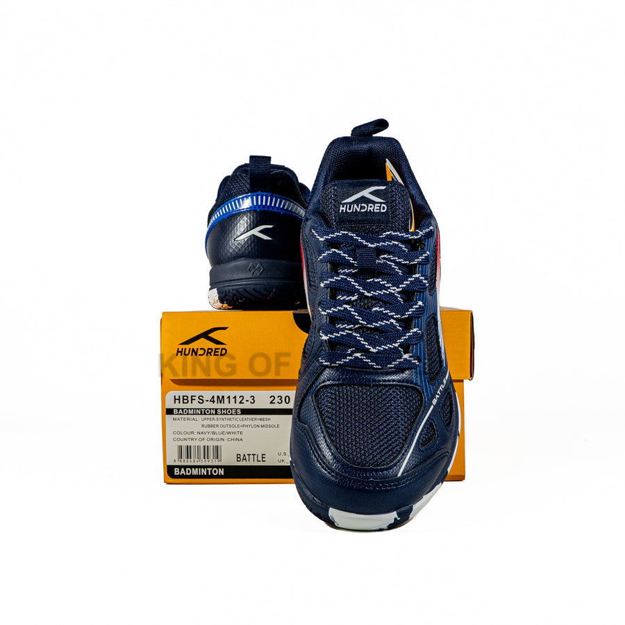 KING OF DRIBBLE Sepatu Badminton/Bulu Tangkis Anak Hundred Battle HBFS-4M112-3 Original