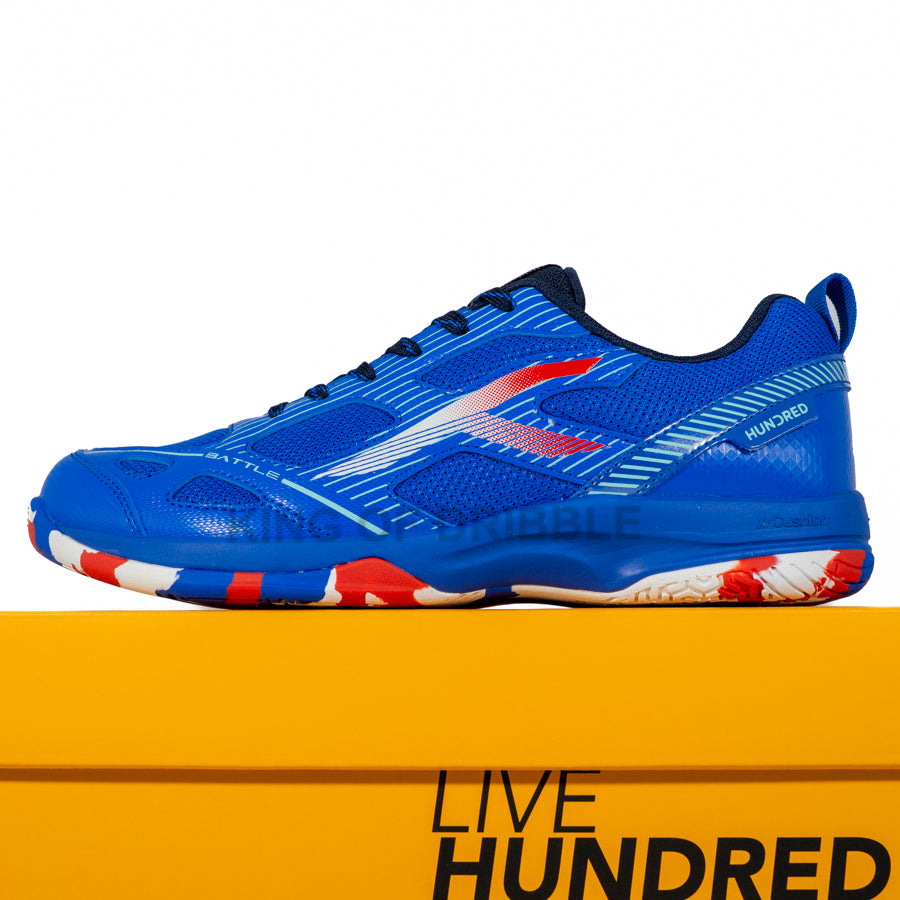 KING OF DRIBBLE Sepatu Badminton/Bulu Tangkis Hundred Battle HBFS-4M112-4 Original