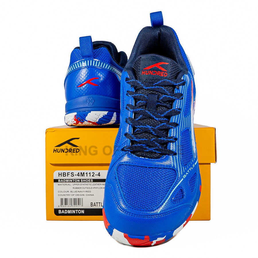 KING OF DRIBBLE Sepatu Badminton/Bulu Tangkis Hundred Battle HBFS-4M112-4 Original