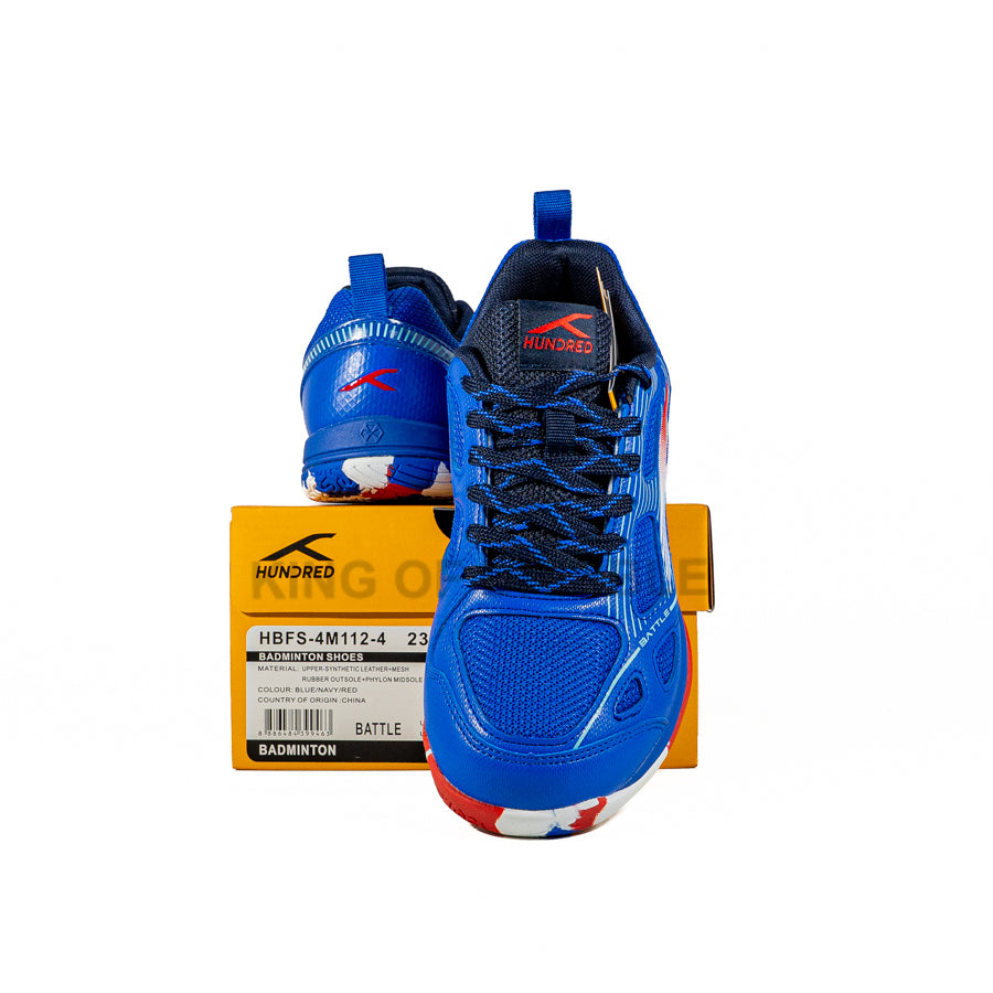 KING OF DRIBBLE Sepatu Badminton/Bulu Tangkis Anak Hundred Battle HBFS-4M112-4 Original