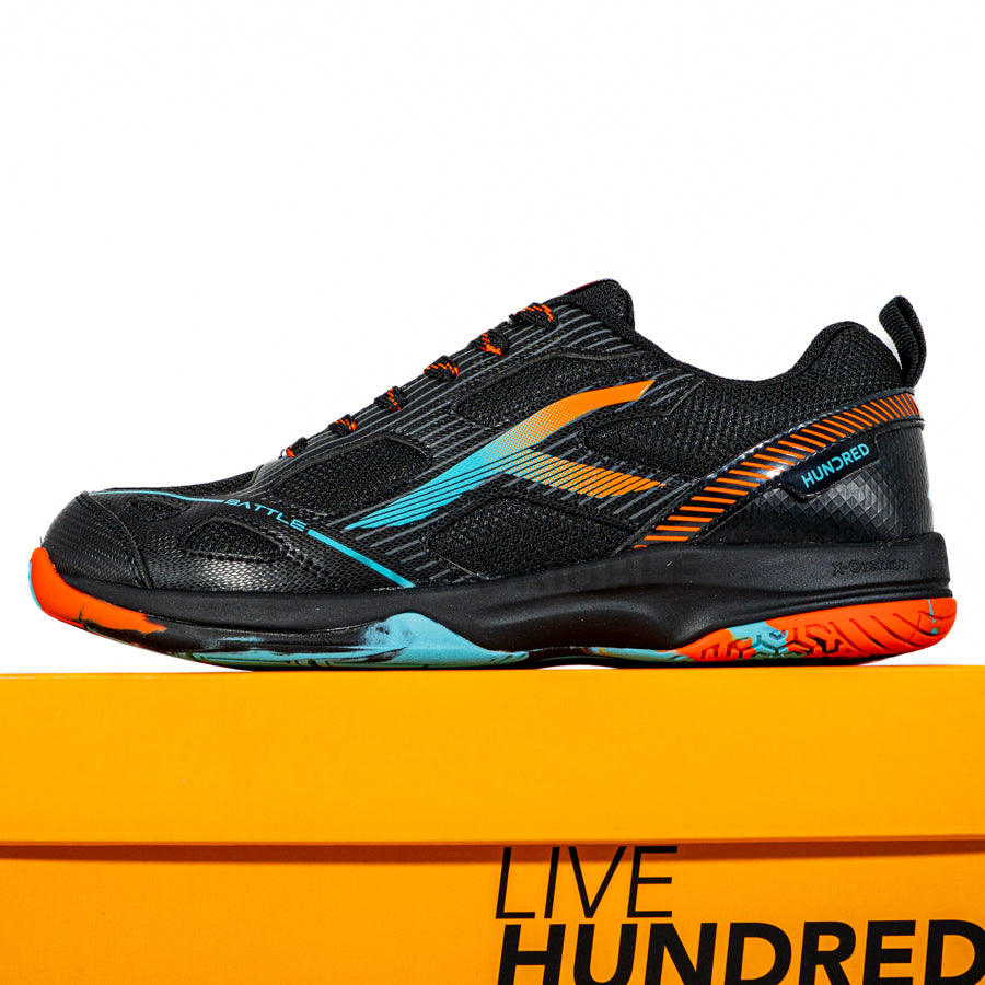 KING OF DRIBBLE Sepatu Badminton/Bulu Tangkis Hundred Battle HBFS-4M112-5 Original