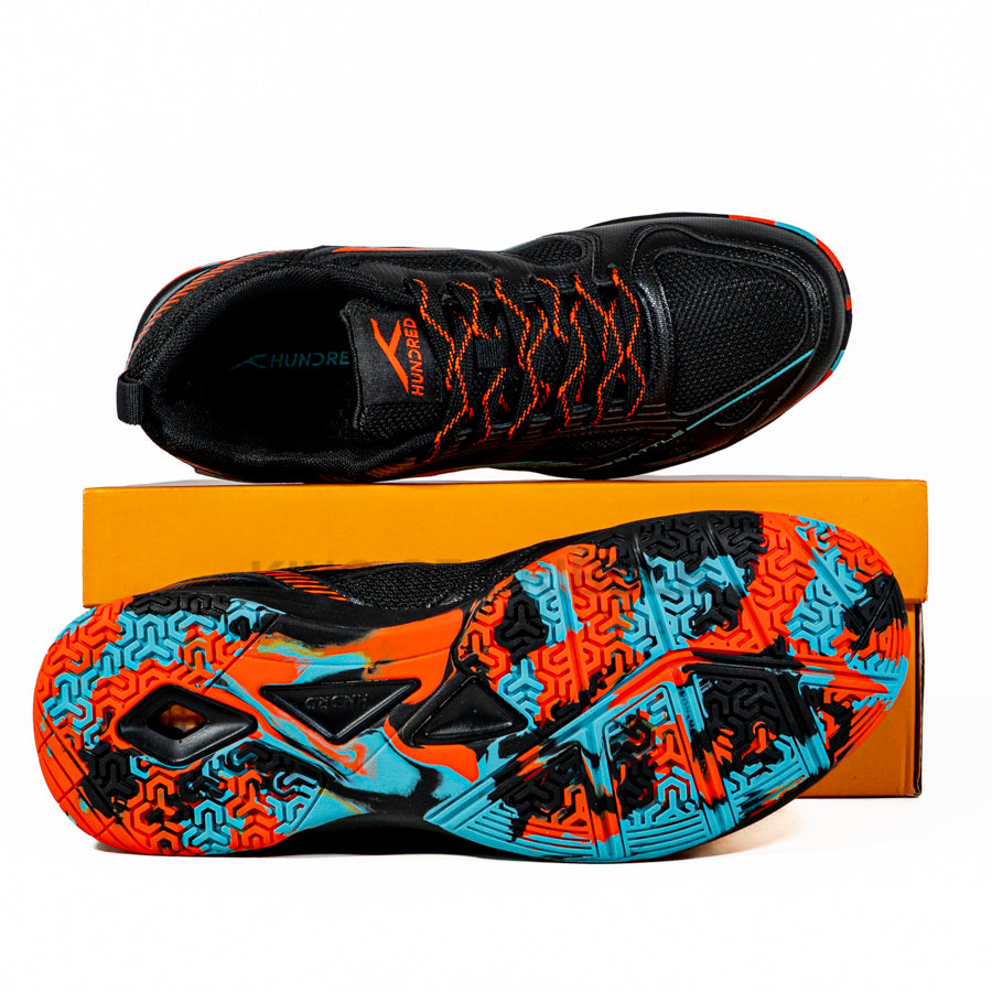 KING OF DRIBBLE Sepatu Badminton/Bulu Tangkis Hundred Battle HBFS-4M112-5 Original