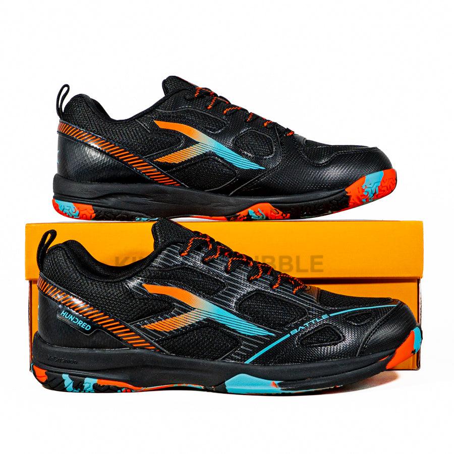 KING OF DRIBBLE Sepatu Badminton/Bulu Tangkis Hundred Battle HBFS-4M112-5 Original