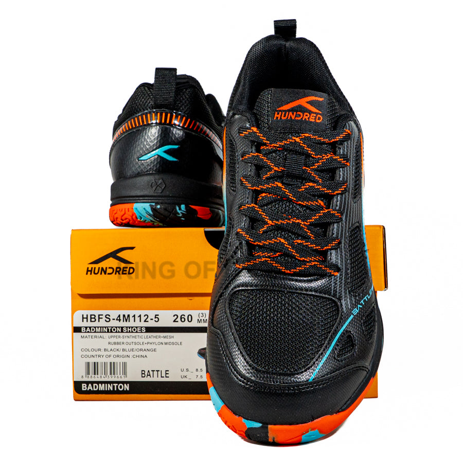 KING OF DRIBBLE Sepatu Badminton/Bulu Tangkis Hundred Battle HBFS-4M112-5 Original