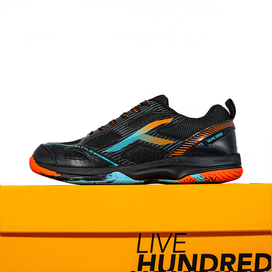 KING OF DRIBBLE Sepatu Badminton/Bulu Tangkis Anak Hundred Battle HBFS-4M112-5 Original