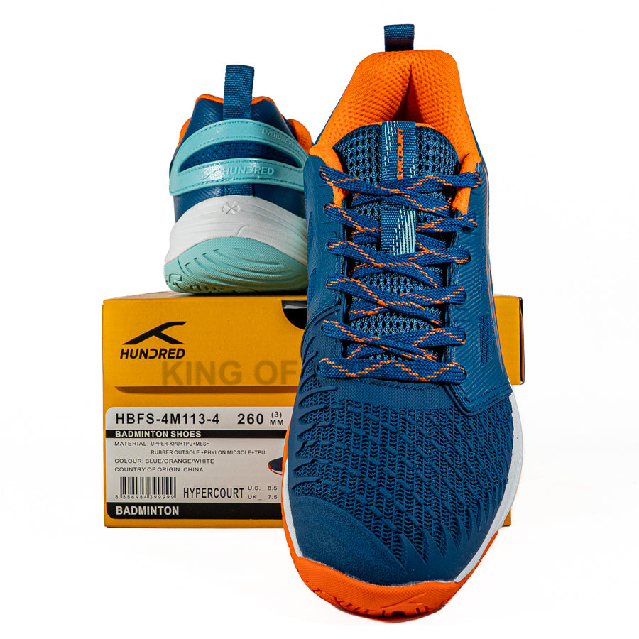 KING OF DRIBBLE Sepatu Badminton/Bulu Tangkis Hundred Hypercourt HBFS-4M113-4 Original