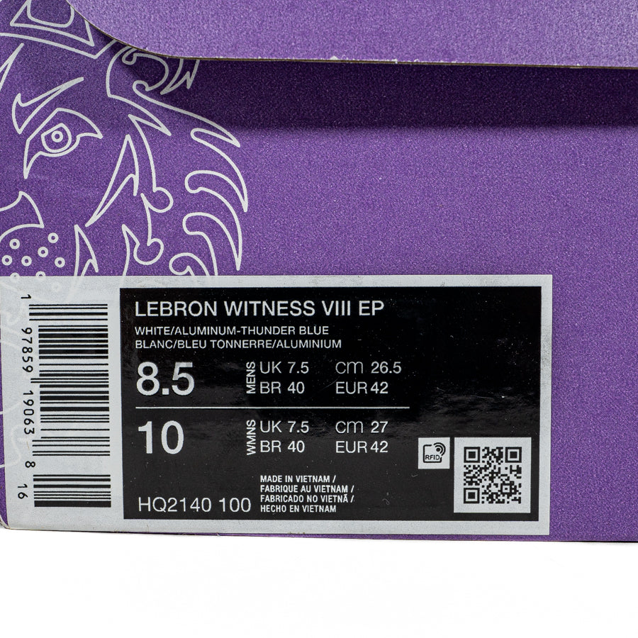 KING OF DRIBBLE Sepatu Basket Nike Lebron Witness VIII EP HQ2140-100 Original