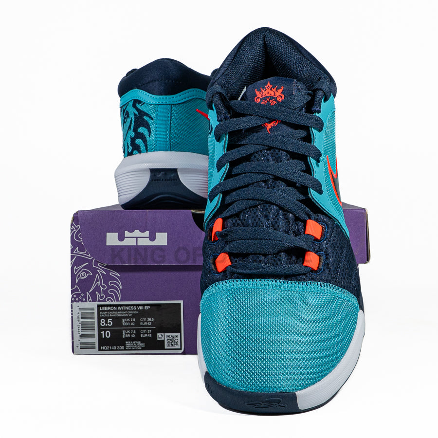 KING OF DRIBBLE Sepatu Basket Nike Lebron Witness VIII EP HQ2140-300 Original