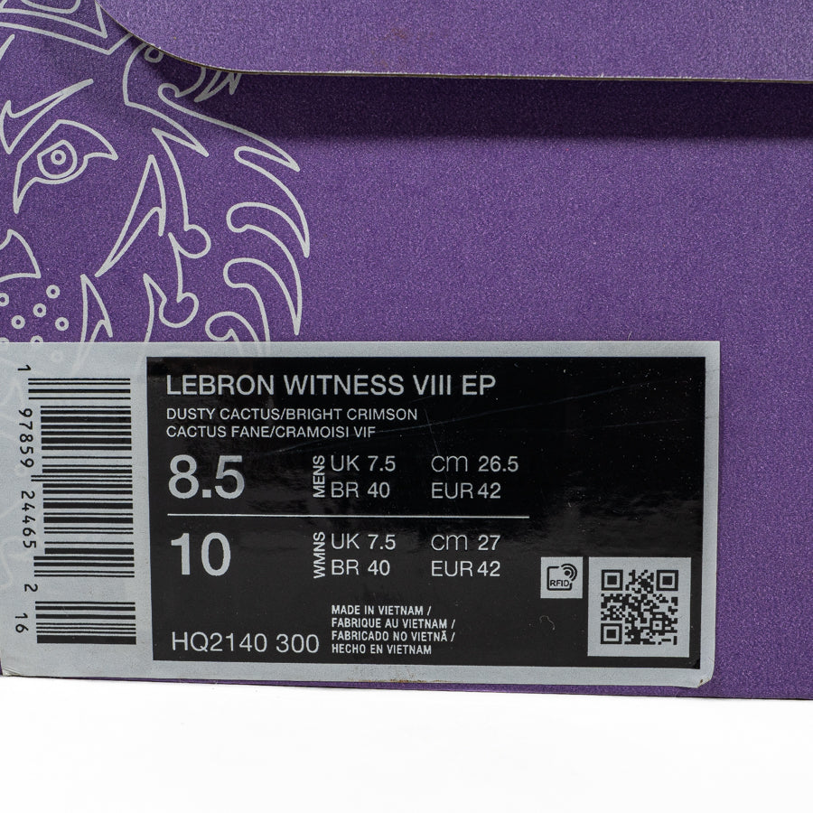 KING OF DRIBBLE Sepatu Basket Nike Lebron Witness VIII EP HQ2140-300 Original