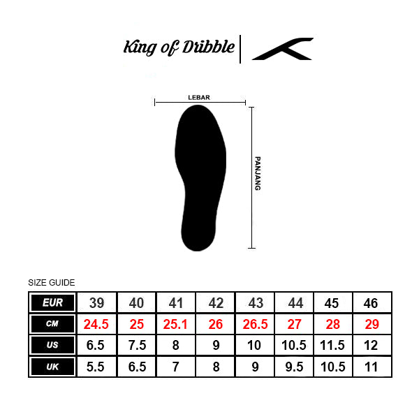 KING OF DRIBBLE Sepatu Badminton/Bulu Tangkis Hundred Court HBFS-3M001-3 Original
