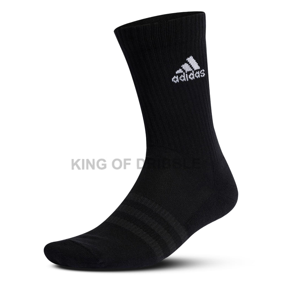 KING OF DRIBBLE Kaos Kaki Adidas Cushioned Sportswear Crew Socks IC1309 Original