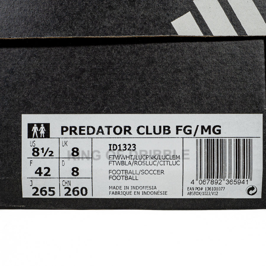 KING OF DRIBBLE Sepatu Bola Adidas Predator Club FG/MG ID1323 Original