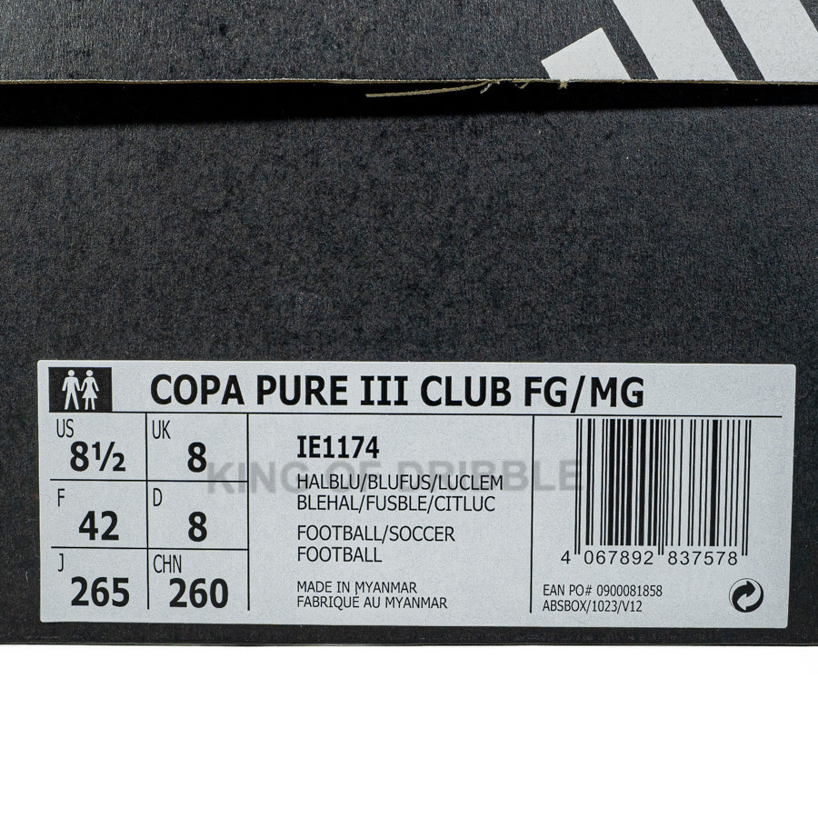 KING OF DRIBBLE Sepatu Bola Adidas Copa Pure III Club FG/MG IE1174 Original