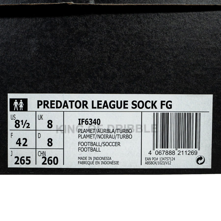 KING OF DRIBBLE Sepatu Bola Adidas Predator League Sock FG IF6340 Original