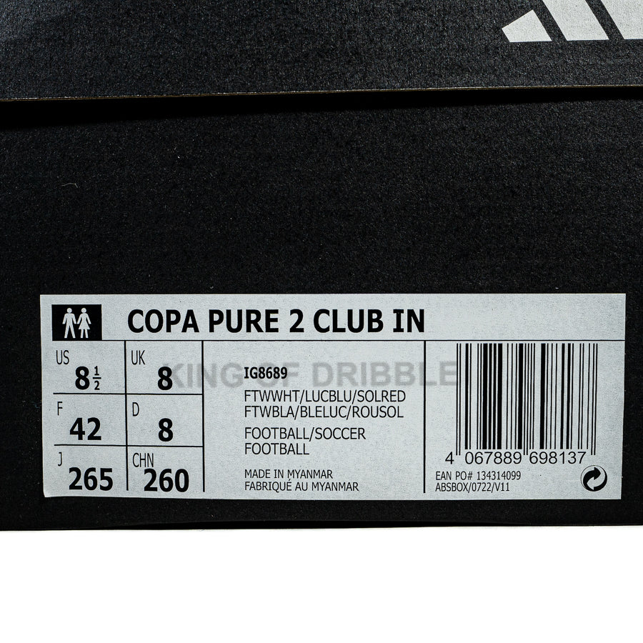 KING OF DRIBBLE Sepatu Futsal Adidas Copa Pure 2 Club IN IG8689 Original