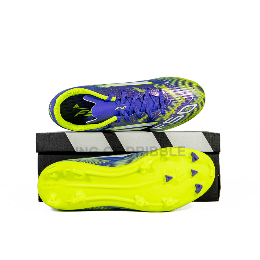 KING OF DRIBBLE Sepatu Bola Anak Adidas F50 League FG/MG JR JH7747 Original