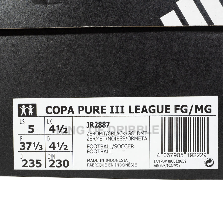 KING OF DRIBBLE Sepatu Bola Anak Adidas Copa Pure III League FG/MG JR JR2887 Original