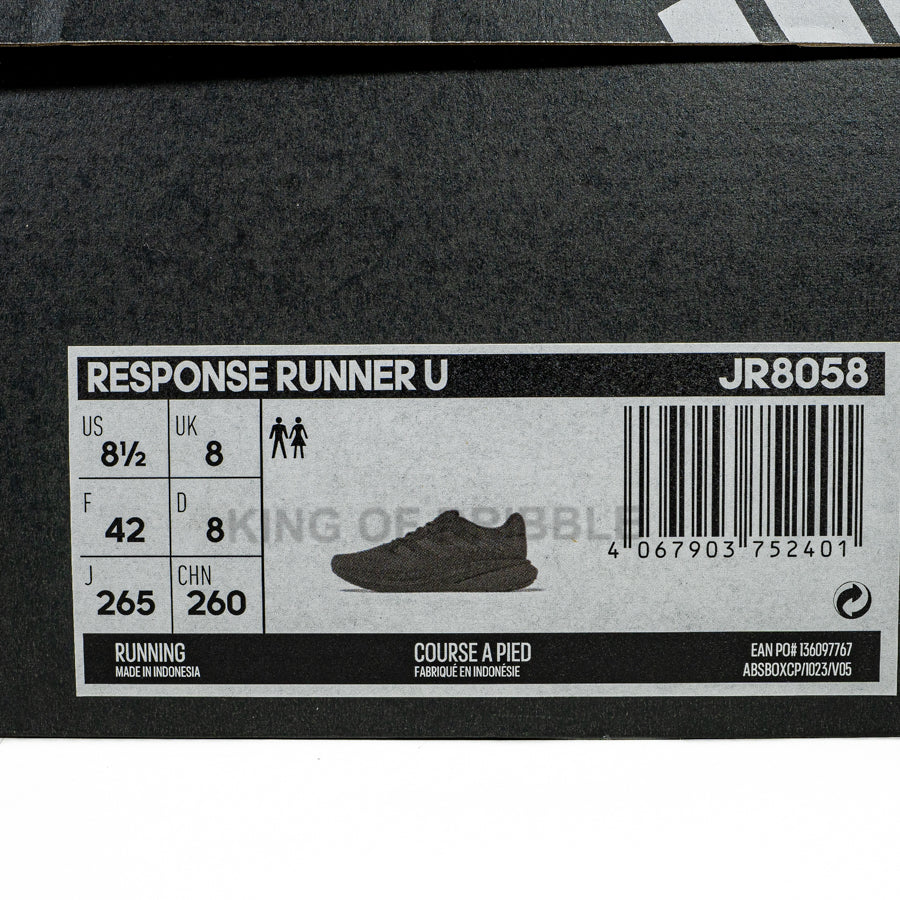 KING OF DRIBBLE Sepatu Running/Lari Adidas Response Runner U JR8058 Original